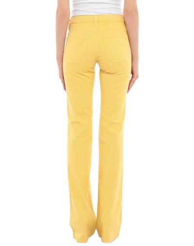 Shop Jeckerson Denim Pants In Yellow