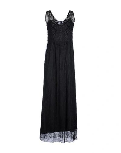 Shop Atos Lombardini Long Dress In Black