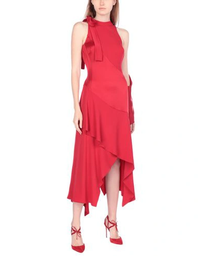 Shop Antonio Berardi Midi Dresses In Red