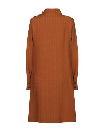 Ottod'ame Knee-length Dresses In Brown