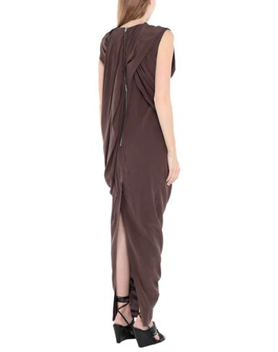 Shop Rick Owens Formal Dress In Cocoa