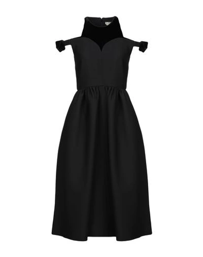 Shop Fendi 3/4 Length Dresses In Black