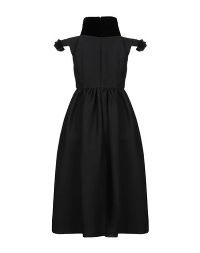 Shop Fendi 3/4 Length Dresses In Black