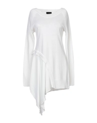 Shop Atos Lombardini Sweater In White