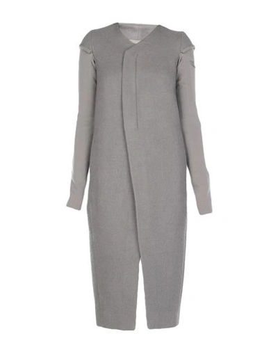 Shop Rick Owens Coats In Grey