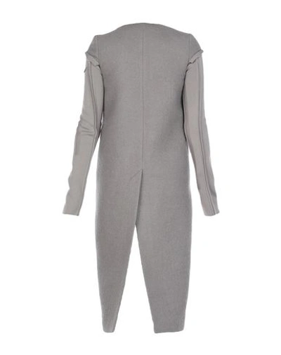 Shop Rick Owens Coats In Grey
