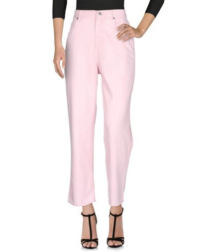 Shop Golden Goose Woman Jeans Pink Size 27 Cotton