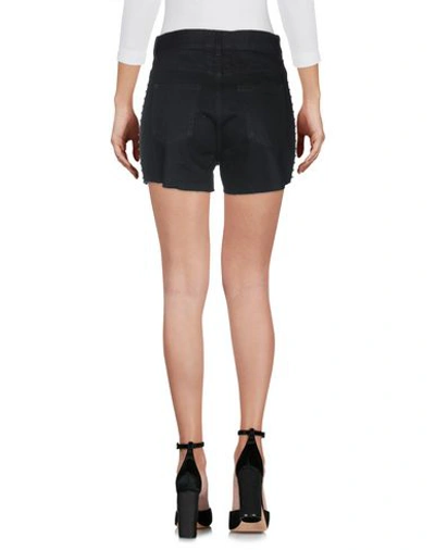 Shop Saint Laurent Denim Shorts In Black