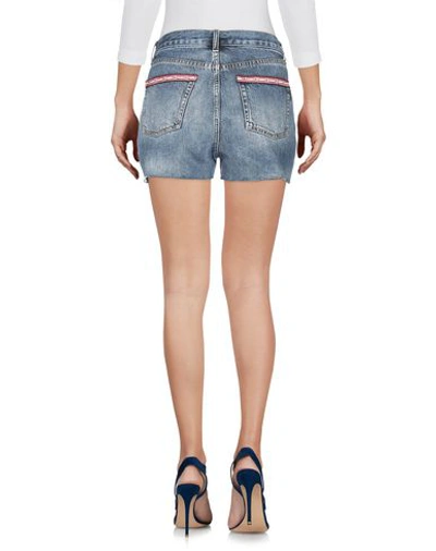 Shop Saint Laurent Woman Denim Shorts Blue Size 28 Cotton, Polyester