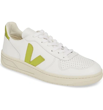 Shop Veja V-10 Sneaker In Extra White/ Pagi