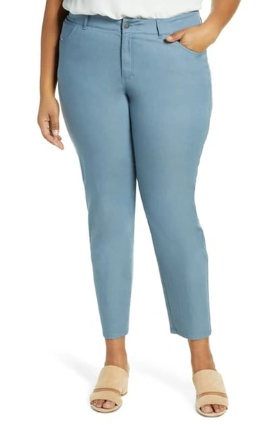 Shop Lafayette 148 Mercer Skinny Pants In Blue Jay