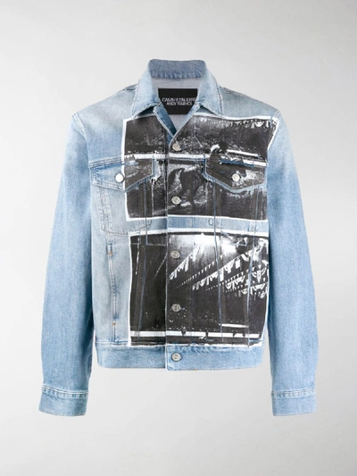Shop Calvin Klein Jeans Est.1978 Andy Warhol Denim Jacket In Blue