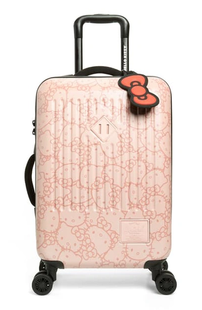 Shop Herschel Supply Co X Hello Kitty Trade Small 23-inch Rolling Suitcase - Pink In Pale Mauve