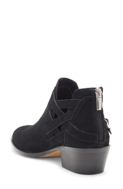 Shop Vince Camuto Pranika Bootie In Black Suede