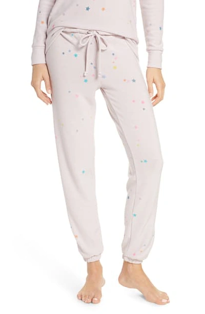 Shop Chaser Star Cozy Lounge Jogger Pants In Multi
