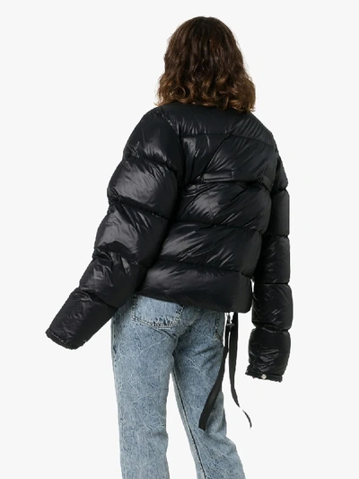 Shop Ben Taverniti Unravel Project Unravel Project High Neck Puffer Jacket In Black