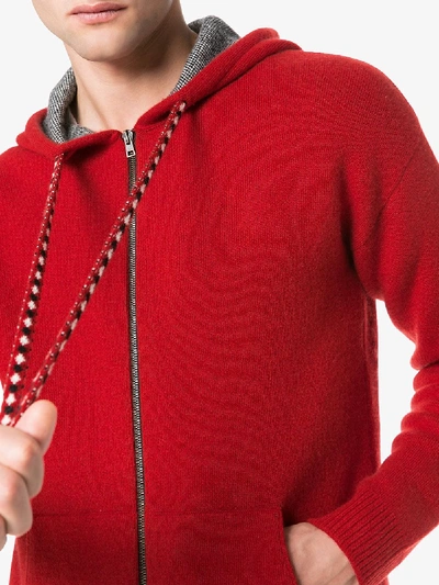 Shop Alanui Bandana Hooded Sweater In Red