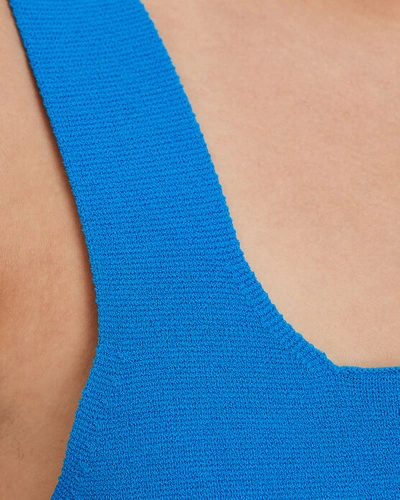 Shop A.l.c . Victoria Knit Tank Top In Blue-med