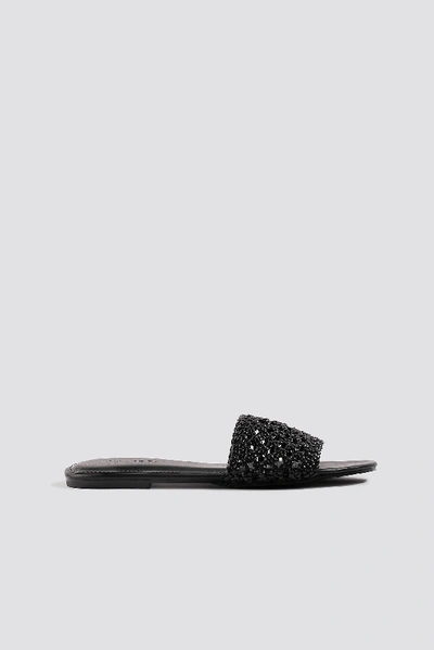 Shop Na-kd Braided Slip In Sandals Black