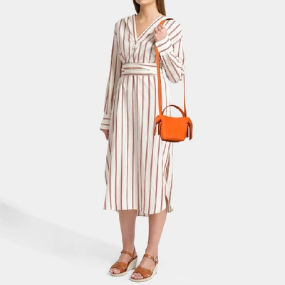 Shop Acne Studios White/black Musubi Micro In Orange