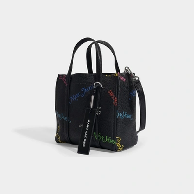 Shop Marc Jacobs The Tag Tote 21 In Black