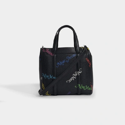 Shop Marc Jacobs The Tag Tote 21 In Black