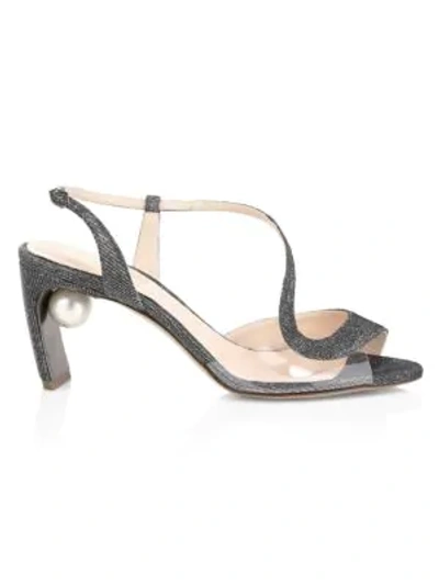 Shop Nicholas Kirkwood Women's Maeva Pearl S Sandals In Platinum