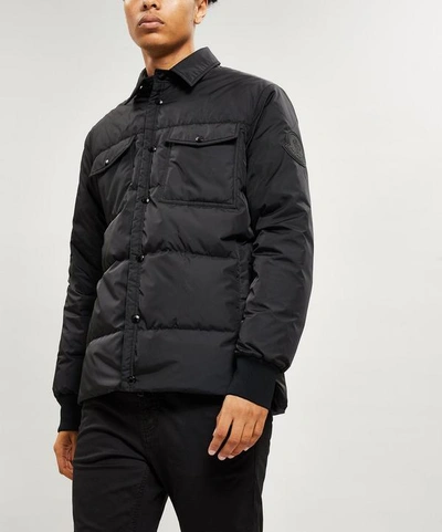 Moncler Gruss Padded Shirt-jacket In Black | ModeSens