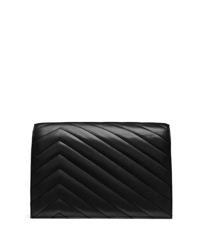 Shop Stuart Weitzman The Della Medium Quilted In Black Nappa Leather