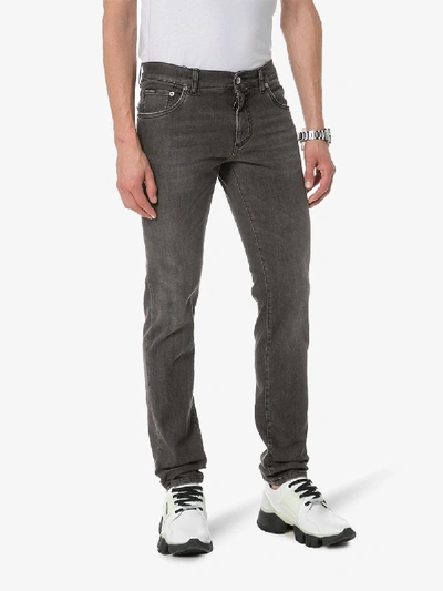 Shop Dolce & Gabbana Slim Leg Jeans In S9001 Grey