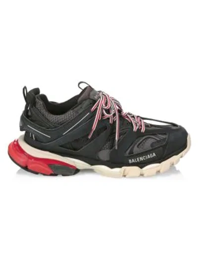 Shop Balenciaga Track Sneakers In Gris Noir