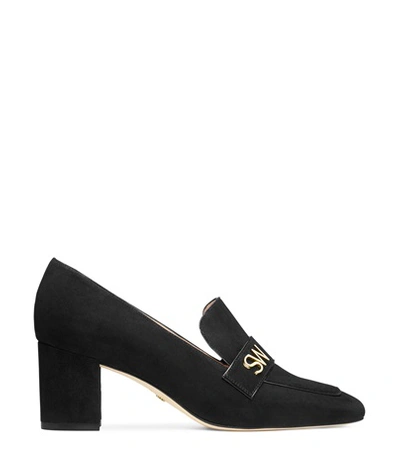 Shop Stuart Weitzman The Frances 60 In Black Suede