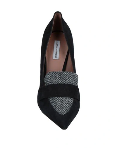 Shop Tabitha Simmons Loafers In Black