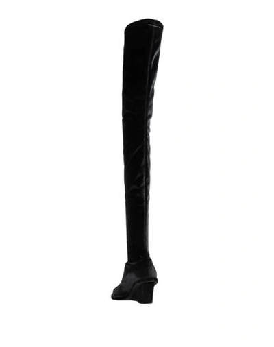 Shop Mm6 Maison Margiela Knee Boots In Black