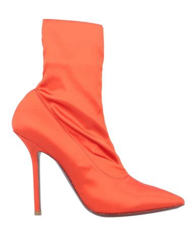 Shop Vetements Ankle Boot In Red