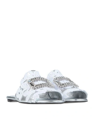 Roger Vivier Sandals In Silver