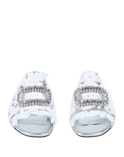Roger Vivier Sandals In Silver