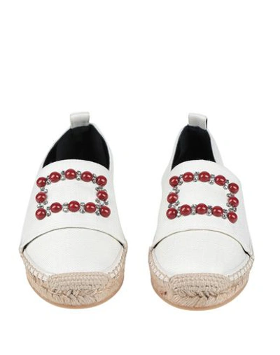 Shop Roger Vivier Espadrilles In Ivory