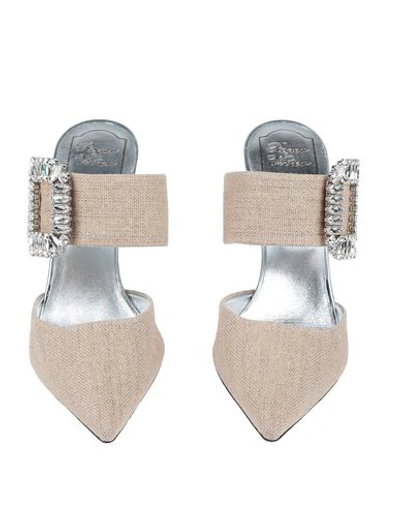 Shop Roger Vivier Mules And Clogs In Beige