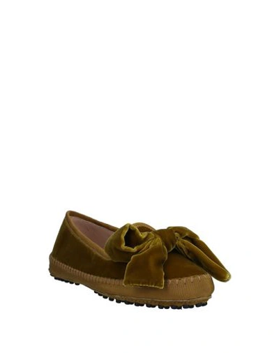 Tod's Loafers In Green