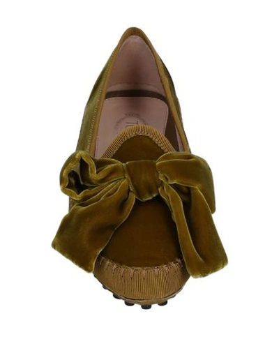 Tod's Loafers In Green
