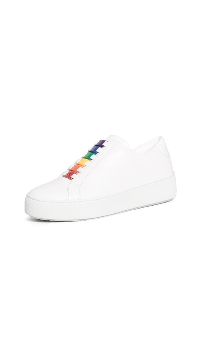 Michael Michael Kors Cameron Rainbow Sneakers In Optic White | ModeSens