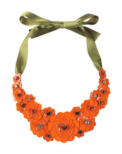 Shop Liberty London Necklaces In Orange