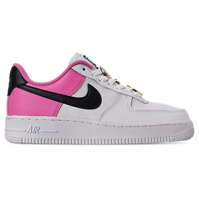 Shop Nike Women's Air Force 1 '07 Se Casual Shoes In Pink / White