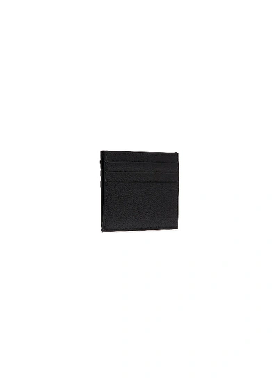 Shop Thom Browne Colourblock Edge Pebble Grain Leather Cardholder