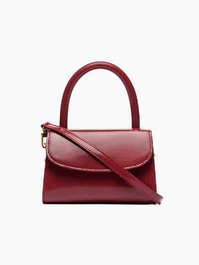 Shop By Far Red Mini Leather Cross Body Bag