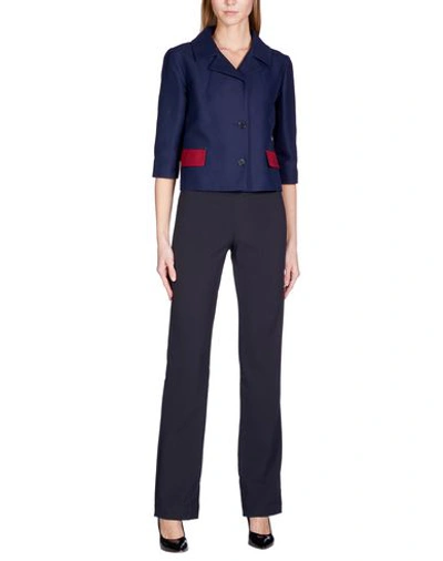 Shop Marni Blazer In Dark Blue