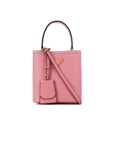 Shop Prada Saffiano Leather Tote Bag In Pink
