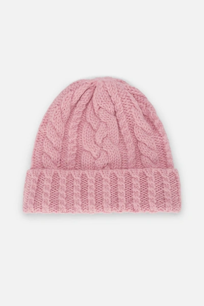 Shop Ami Alexandre Mattiussi Cable Knit Beanie In Pink