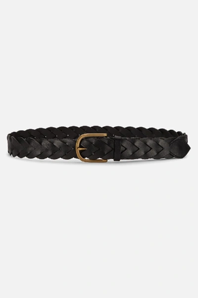 Shop Ami Alexandre Mattiussi Braided Belt In Black